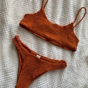 Bronze orange Bikini Set